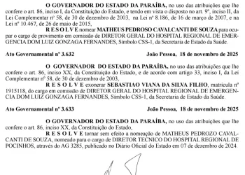 Governador muda direção do Hospital de Trauma de Campina