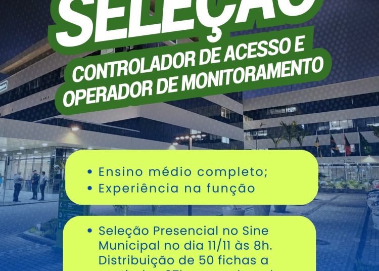 Prefeitura de Campina Grande divulga novas oportunidades de trabalho por meio do Sine Municipal