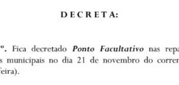 Prefeitura de Campina Grande terá ponto facultativo na próxima sexta-feira