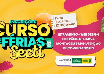 Prefeitura de Campina Grande abre inscrições para cursos de férias na área de tecnologia