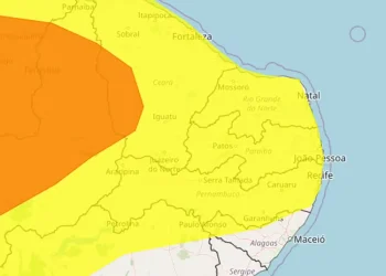 Inmet emite alerta de perigo potencial de chuvas intensas para todas as cidades da PB
