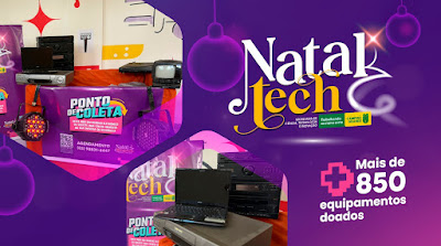 SECTI encerra campanha Natal Tech com mais de 850 equipamentos doados em Campina Grande SECTI encerra campanha Natal Tech com mais de 850 equipamentos doados em Campina Grande