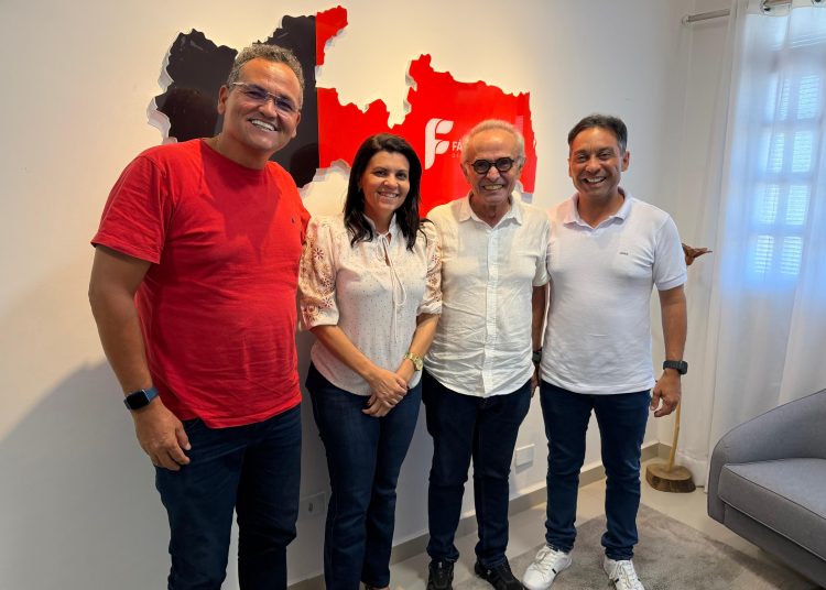 EFEITO FÁBIO: prefeita e vice de Lagoa Seca fecham com Cícero Lucena para Governo do Estado