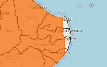 Inmet emite alertas de chuvas para Agreste e Sertão Paraibano neste domingo