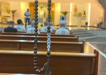 Terço dos Homens da Paróquia do Sagrado Coração de Jesus celebra 9º aniversário com missa em ação de graças