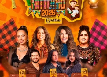 Areial divulga programação da Festa de Santo Antônio 2026 com grandes nomes da música nordestina