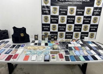 Operação Nexus prende três e apreende R$ 500 mil em celulares roubados em Campina Grande