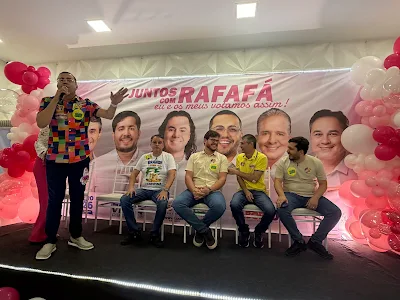 Em evento promovido por Rafafá, vereador apresenta escolhas eleitorais e afirma que apoios foram definidos por trajetória e serviço prestado Em evento promovido por Rafafá, vereador apresenta escolhas eleitorais e afirma que apoios foram definidos por trajetória e serviço prestado
