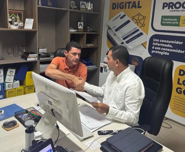 Luciano Breno recebe Galego do Leite e discute expansão do Procon para comunidades da zona rural