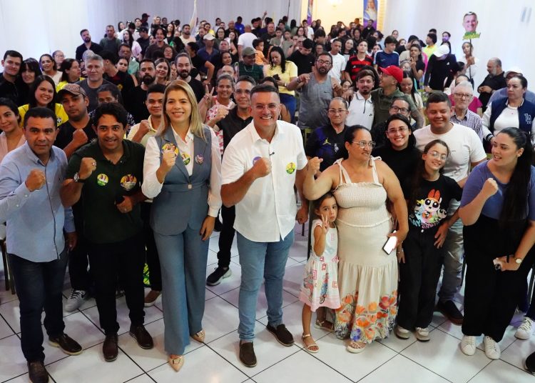 Jean Pierre reúne centenas de lideranças e consolida apoio a Sargento Neto, Gerana Gouveia e Gerana Gouveia