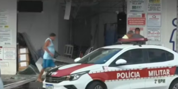 Bandidos explodem cofre e fazem vários disparos durante assalto a posto em CG