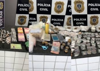 Dupla é presa e adolescente é apreendido por tráfico de drogas em Alagoa Grande
